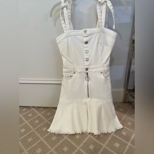 Etophe studios small white denim dress